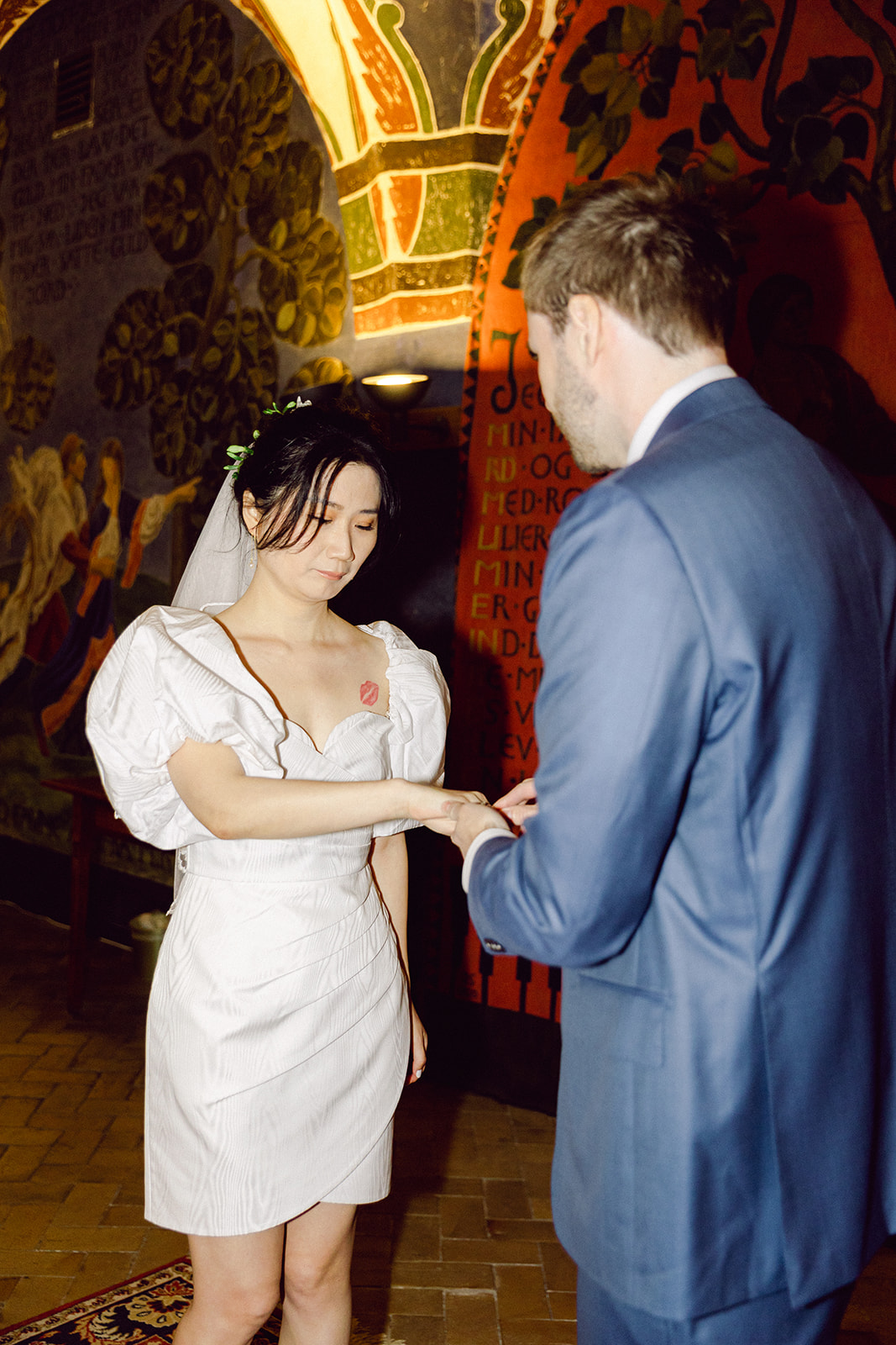 get married in Copenhagen city hall, exchange ring